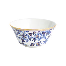 Wedgwood Bol Hibiscus 15 cm (4 Unidades) con Franjas de Oro de 22 Quilates